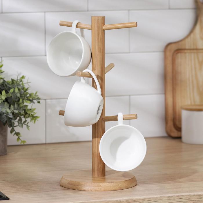 Подставка для кружек Доляна Bamboo 14,5?32 см бамбук Подставка для кружек Доляна Bamboo 14,5?32 см бамбук