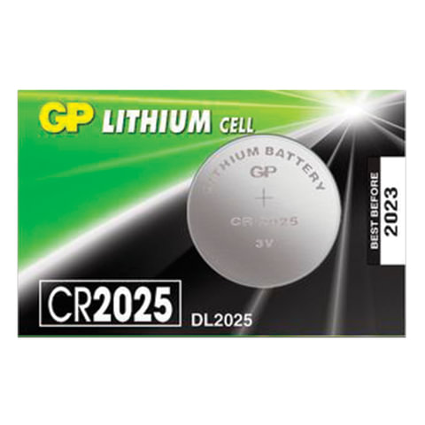  GP Lithium CR2025  1 