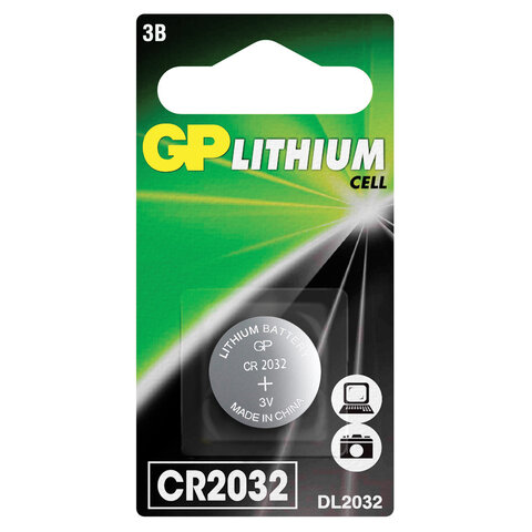  GP Lithium CR2032  1   
