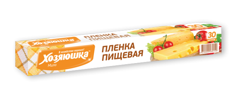 Пленка пищевая Хозяюшка Мила 30 метров в коробке Пленка пищевая Хозяюшка Мила 30 метров в коробке