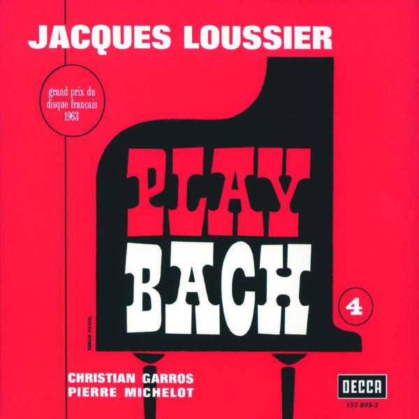 Jacques Loussier, Christian Garros, Pierre Michelot Play Bach No. 4 CD/1963/2000/Jazz/Europe