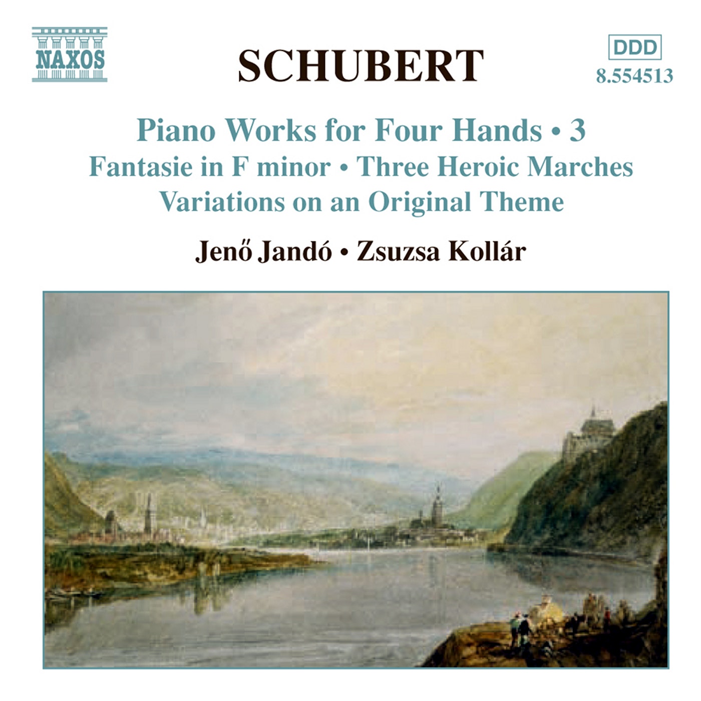 Franz Schubert, Jeno Jando, Zsuzsa Kollar Piano Works For Four Hands 3 CD/2003/Classical/Europe