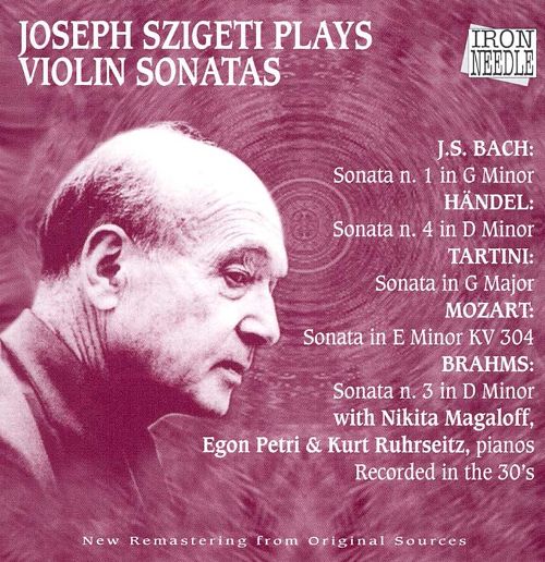 Joseph Szigeti Joseph Szigeti Plays Violin Sonatas CD/1995/Classical/Italy
