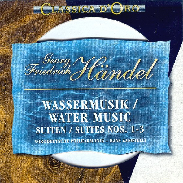 Georg Friedrich Handel Wassermusik, Water Music Suiten, Suites Nos. 1-3 CD/1994/Classical/Czech