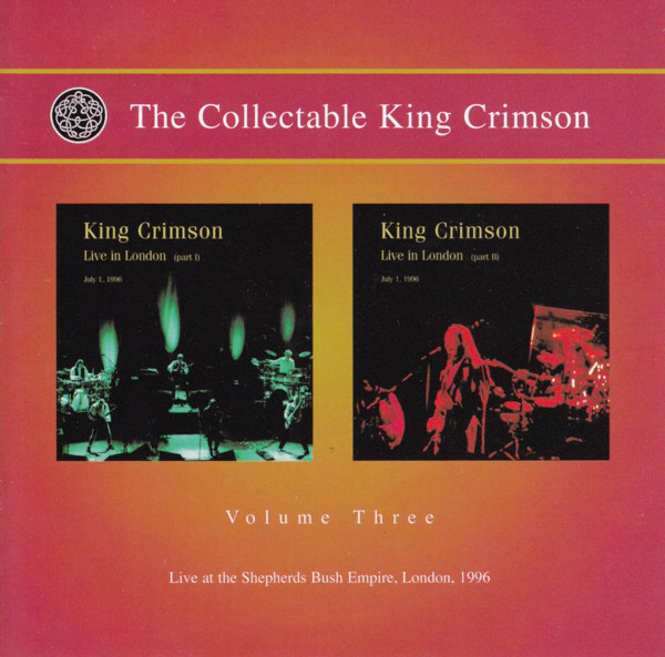King Crimson 'Live At The Shepherds Bush Empire, London, 1996' 2CD/2006/2008/Prog Rock/Japan/Nm King Crimson 'Live At The Shepherds Bush Empire, London, 1996' 2CD/2006/2008/Prog Rock/Japan/Nm