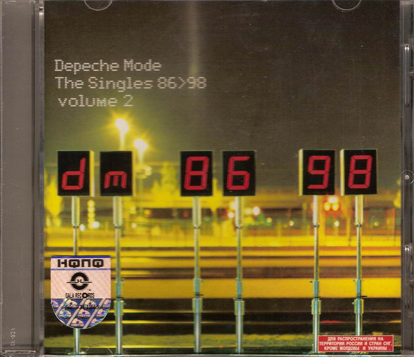 Depeche Mode 'The Singles 86 > 98 Vol. 2'' CD/1998/Electronic/Russia Depeche Mode 'The Singles 86 > 98 Vol. 2'' CD/1998/Electronic/Russia