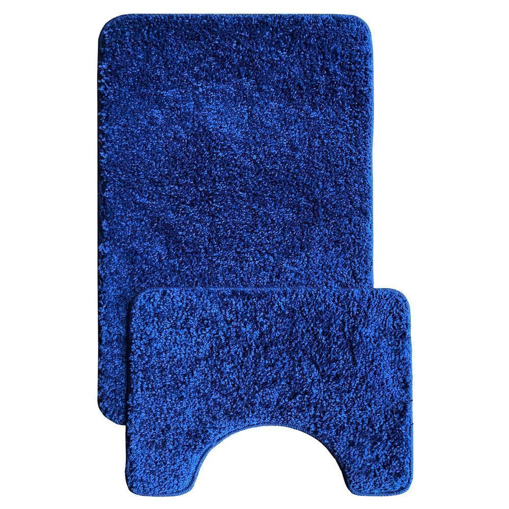 Набор ковриков для ванной L'Cadesi Anelya 50х80 50х40см 2шт синий