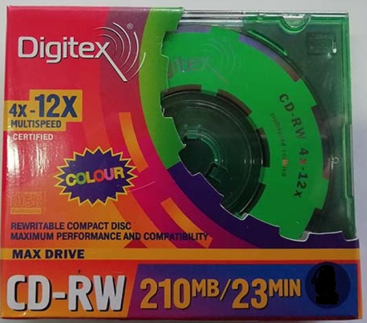 Диск Digitex CD-RW 210Mb 4x-12x mini slim 23min Color Max Drive Диск Digitex CD-RW 210Mb 4x-12x mini slim 23min Color Max Drive
