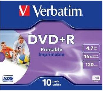 ���� Verbatim DVD+R 4,7Gb 16x 120min Printable