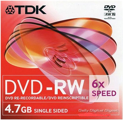 ���� TDK DVD-RW 4,7Gb 6x Slim
