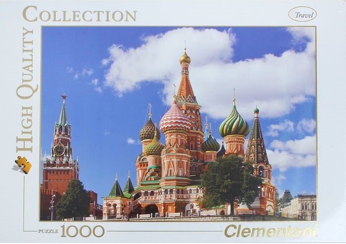 Пазл Clementoni 1000 деталей Москва. Собор Василия Блаженного Пазл Clementoni 1000 деталей Москва. Собор Василия Блаженного