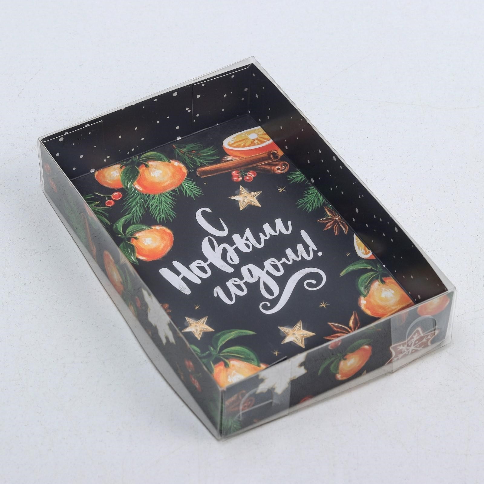 Коробка для кондитерских изделий Дарите Счастье Новогодняя 17x12x3 см Коробка для кондитерских изделий Дарите Счастье Новогодняя 17x12x3 см