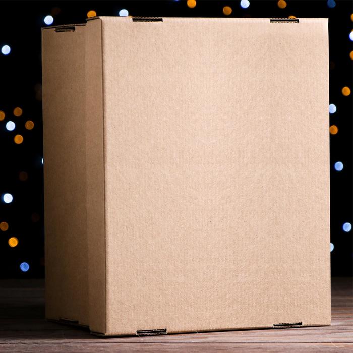 Коробка складная Sima 31,2x25,6x16,1 см крафт Коробка складная Sima 31,2x25,6x16,1 см крафт