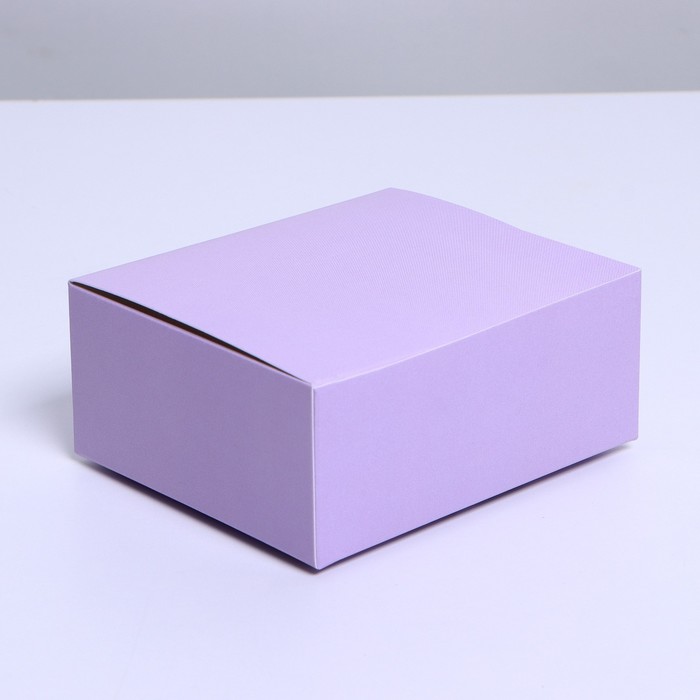 Коробка складная Дарите счастье Лаванда 12x10x5 см Коробка складная Дарите счастье Лаванда 12x10x5 см
