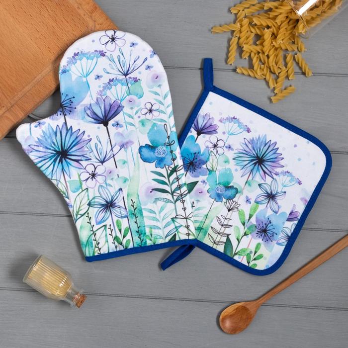 ������� ��������� ��� ����� ����� Blue flowers 100% ������