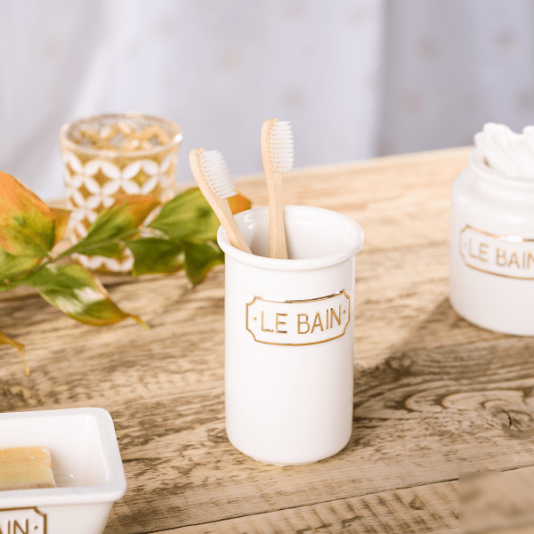 Стакан для зубных щеток Wess Le Bain blanc Стакан для зубных щеток Wess Le Bain blanc