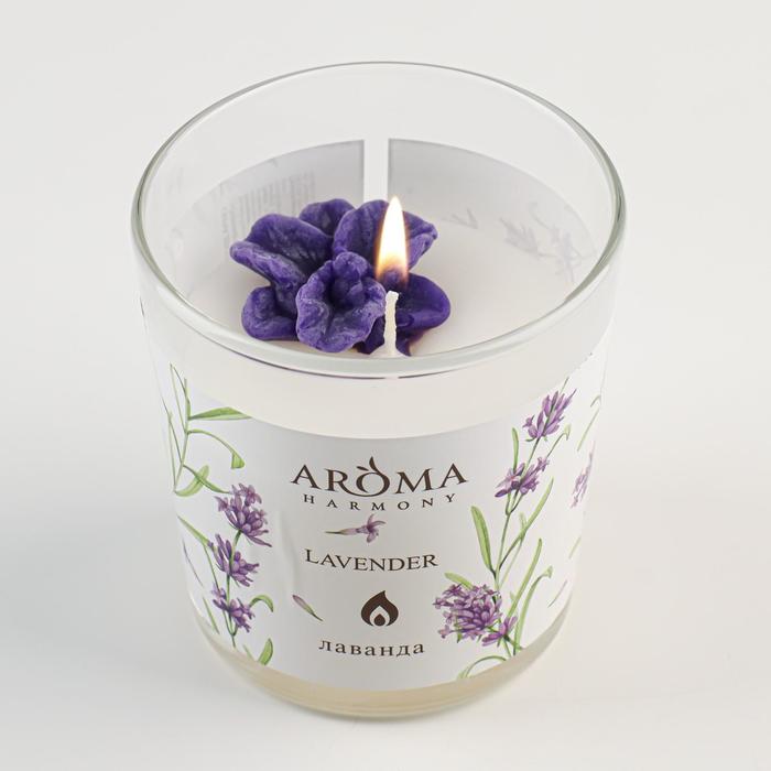 Свеча ароматическая Aroma Harmony Лаванда в стакане 160 г Свеча ароматическая Aroma Harmony Лаванда в стакане 160 г