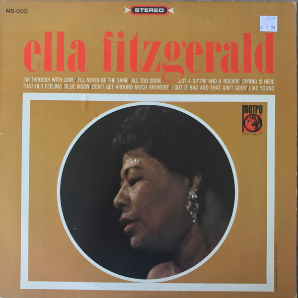 Ella Fitzgerald 'Ella Fitzgerald' LP/1965/Jazz/US/Nm Ella Fitzgerald 'Ella Fitzgerald' LP/1965/Jazz/US/Nm