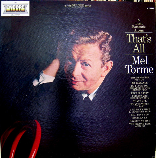 Mel Torme A Lush, Romantic Album Thats All LP/1965/Jazz/US/Nm