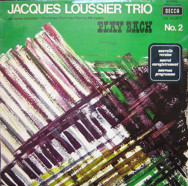Jacques Loussier Trio Play Bach 2 LP/1970/Jazz/Germany/Vg