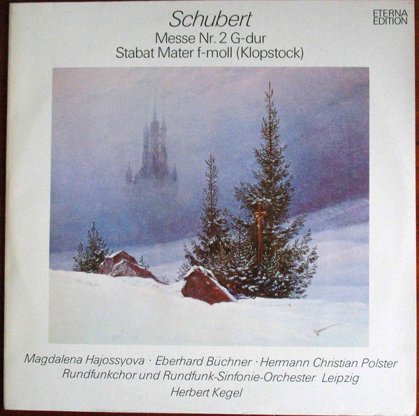 Franz Schubert Messe Nr. 2 G-dur, Stabat Mater F-moll Klopstock LP/1987/Classical/Germany/Nm