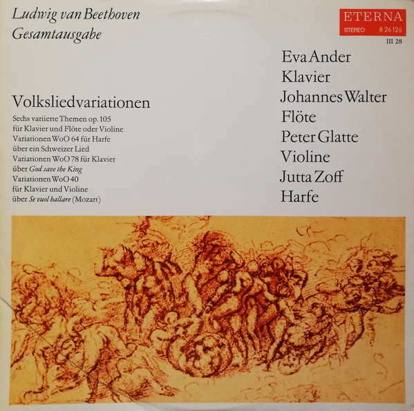 Ludwig van Beethoven, Eva Ander Volksliedvariationen LP/1976/Classical/Germany/Nm