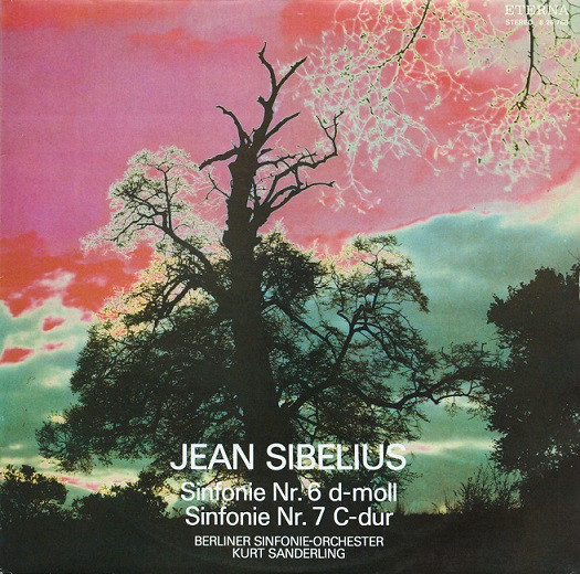 Jean Sibelius, Kurt Sanderling Sinfonie Nr. 6 D-moll, Sinfonie Nr. 7  LP/1976/Classical/Germany/Nm