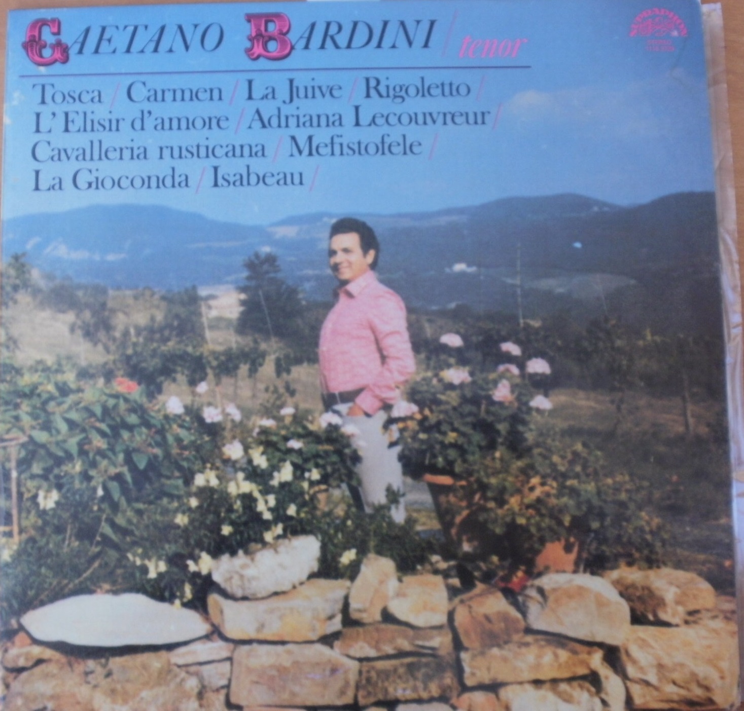 Gaetano Bardini Gaetano Bardini - Tenor LP/1981/Classical/Czech/Nm