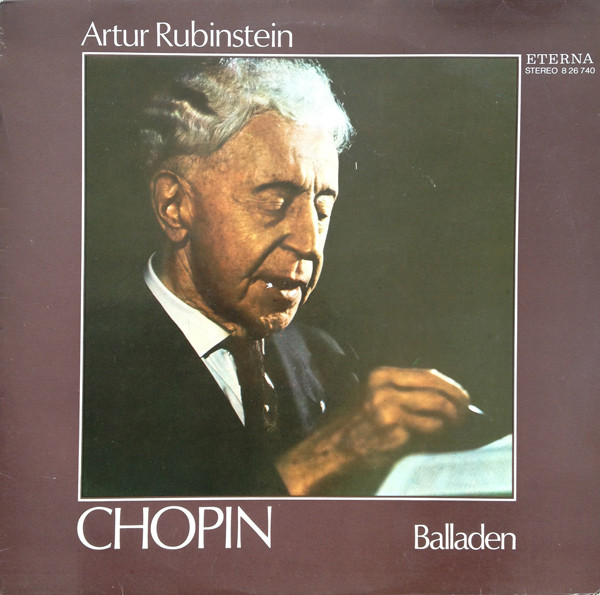 Frederic Chopin, Artur Rubinstein Balladen LP/1975/Classical/Germany/Nm