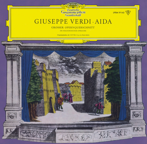 Giuseppe Verdi, Angelo Questa 'Aida' LP/1959/Classical/Germany/Nm Giuseppe Verdi, Angelo Questa 'Aida' LP/1959/Classical/Germany/Nm