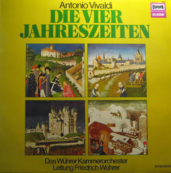 Antonio Vivaldi 'Die Vier Jahreszeiten' LP/1973/Classical/Germany/Nm Antonio Vivaldi 'Die Vier Jahreszeiten' LP/1973/Classical/Germany/Nm