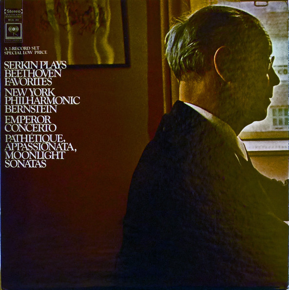 Rudolf Serkin, Leonard Bernstein 'Serkin Plays Beethoven Favorites' 2LP/1962/Classical/US/Nm