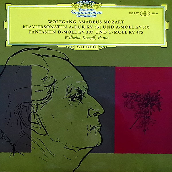 Wolfgang Amadeus Mozart, Wilhelm Kempff Klaviersonaten LP/Classic/Germany/Nm