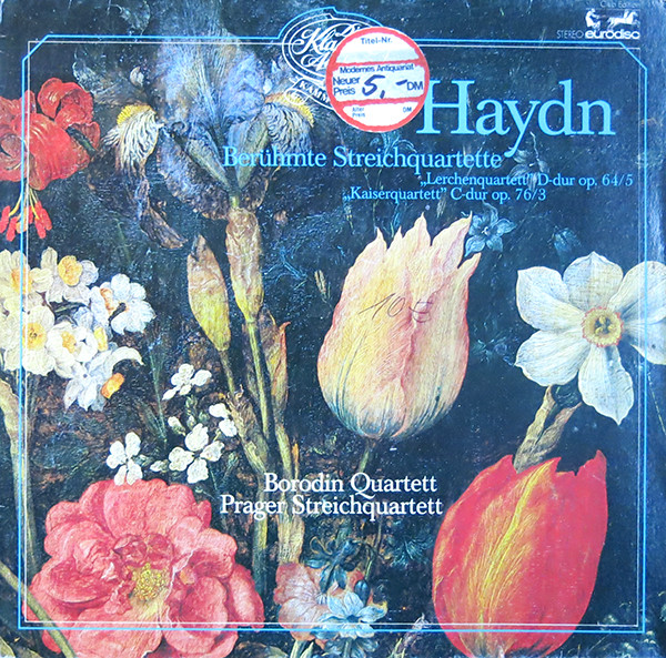 Joseph Haydn, Borodin String Quartett Beruhmte Streichquartette LP/1980/Classical/Germany/Nm
