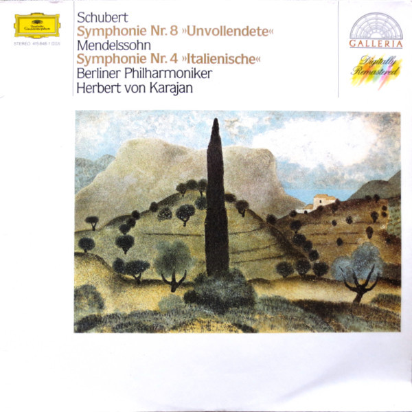 Franz Schubert, Herbert von Karajan 'Symphonie Nr. 8 And Nr. 4' LP/1985/Classical/Germany/Nm