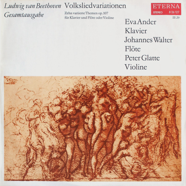 Ludwig van Beethoven, Eva Ander, Peter Glatte Volksliedvariationen LP/1970/Classical/Germany/Nm