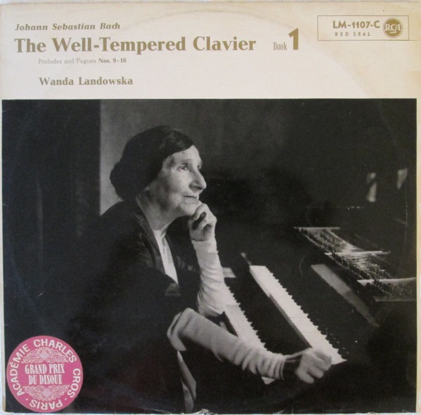 Johann Sebastian Bach, Wanda Landowska 'The Well-Tempered Clavier' LP/1978/Classical/Germany/Nm