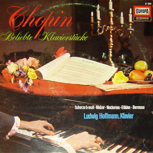 Frederic Chopin, Ludwig Hoffmann Beliebte Klavierstucke LP/1967/Classical/Germany/Nm