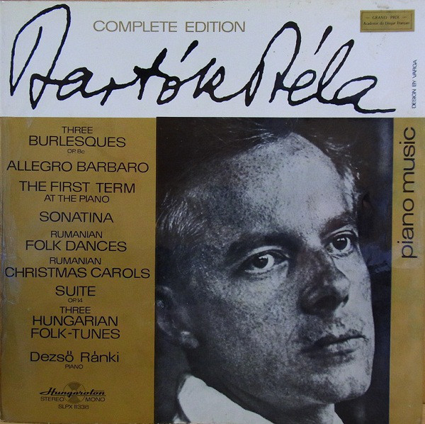 Bela Bartok, Dezso Ranki 'Piano Music Three Burlesques Op. 8c' LP/Classical/Hungary/Nm Bela Bartok, Dezso Ranki 'Piano Music Three Burlesques Op. 8c' LP/Classical/Hungary/Nm