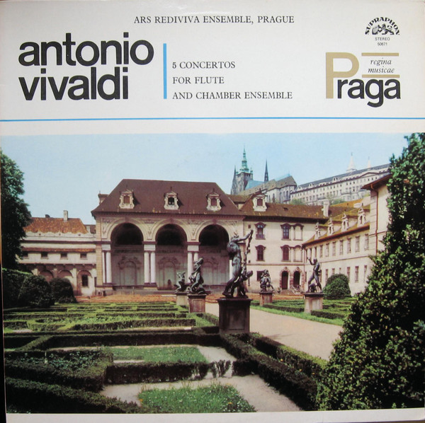 Antonio Vivaldi, Ars Rediviva Ensemble '5 Concertos For Flute And Chamber' LP/1982/Classic/Czech/Nm