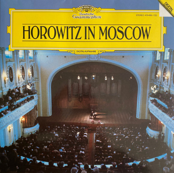 Vladimir Horowitz Horowitz In Moscow LP/1986/Classical/Germany/Nm