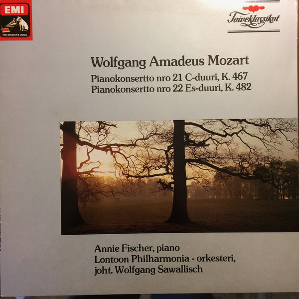 Wolfgang Amadeus Mozart, Annie Fischer Piano Concertos 21 und 22 LP/1982/Classical/Finland/Nm
