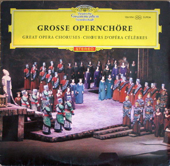 Various Grosse Opernchore LP/1979/Classical/Germany/Nm