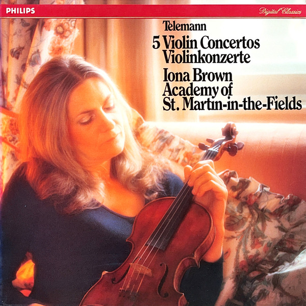 Georg Philipp Telemann, Iona Brown '5 Violin Concertos' LP/1984/Classical/Holland/Nm Georg Philipp Telemann, Iona Brown '5 Violin Concertos' LP/1984/Classical/Holland/Nm