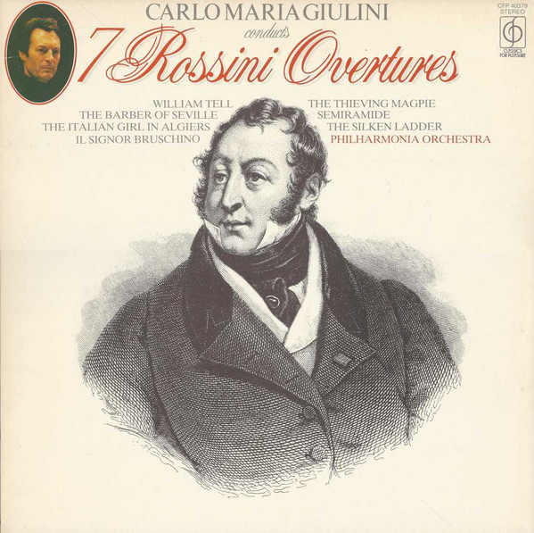 Gioacchino Rossini, Carlo Maria Giulini 7 Rossini Overtures LP/1982/Classical/UK/Nm
