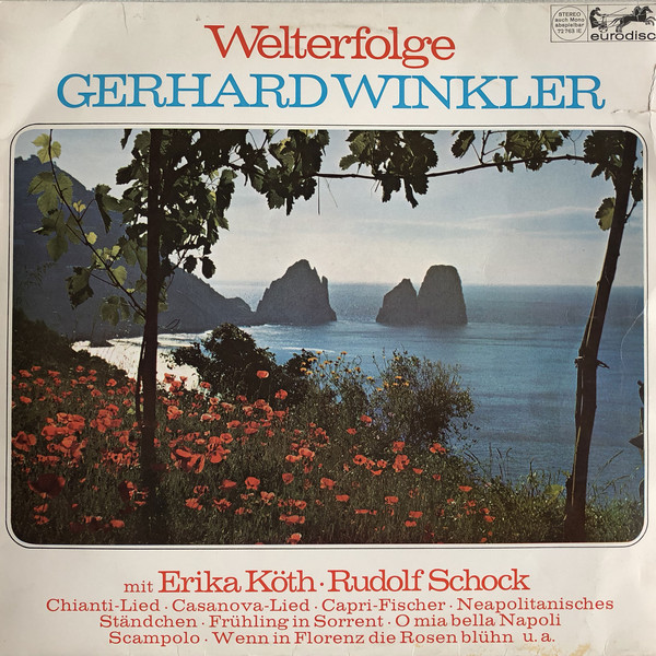 Gerhard Winkler, Erika Koth, Rudolf Schock Welterfolge LP/1965/Classical/Germany/Nm