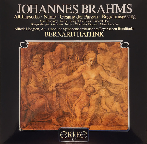 Johannes Brahms, Bernard Haitink 'Altrhapsodie, Naenie' LP/1982/Classical/Germany/Nm