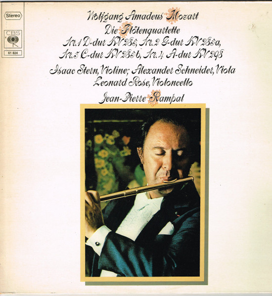 Wolfgang Amadeus Mozart, Isaac Stern 'The Mozart Flute Quartets' LP/1978/Classical/Germany/Nm Wolfgang Amadeus Mozart, Isaac Stern 'The Mozart Flute Quartets' LP/1978/Classical/Germany/Nm