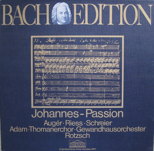 Johann Sebastian Bach Johannes Passion BWV 245 3LP/1977/Classical/Germany/Nm