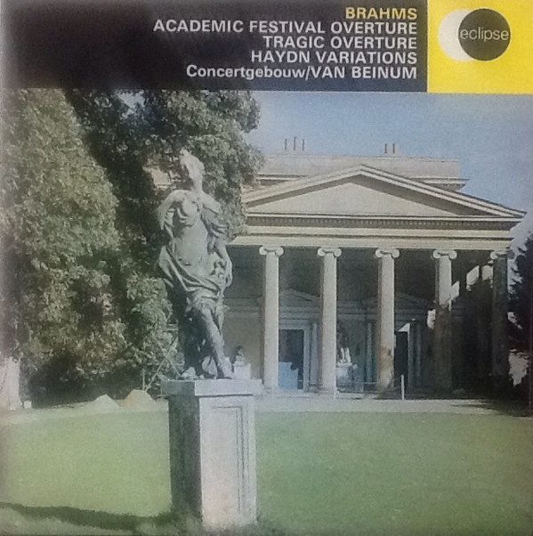 Johannes Brahms, Eduard van Beinum 'Academic Festival Overture' LP/1969/Classical/UK/Nm